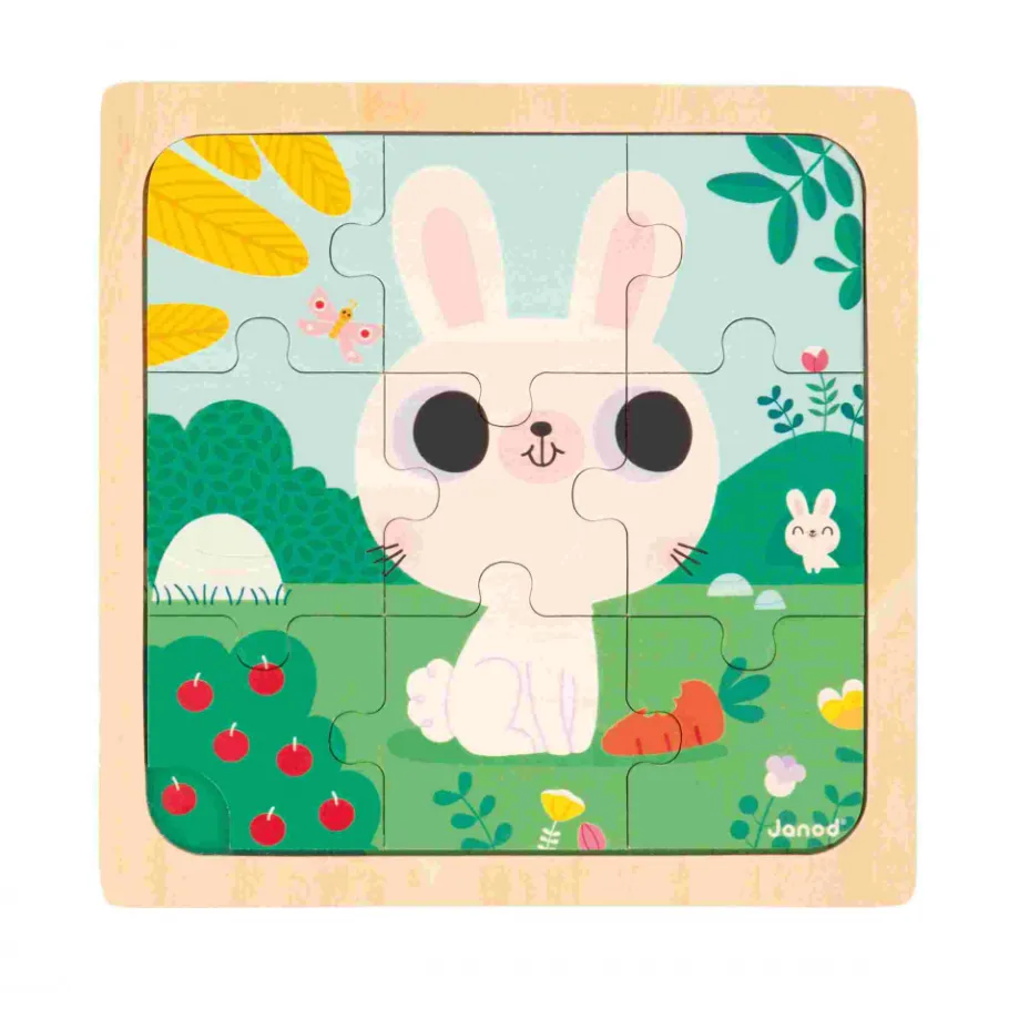 Janod Puzzle Trio* Puzzles En Bois Premier Âge|Puzzles En Bois Premier Âge