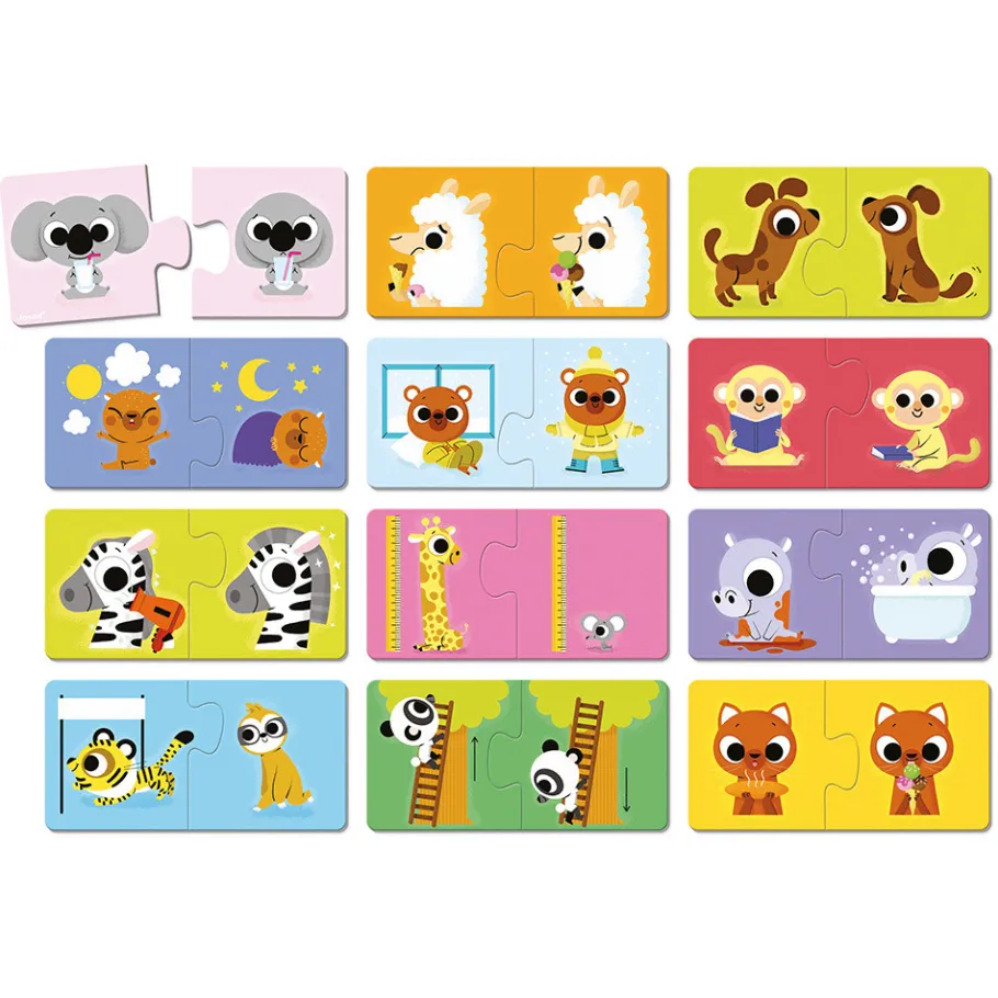Janod Puzzles les Contraires* Puzzles 20 À 49 Pièces