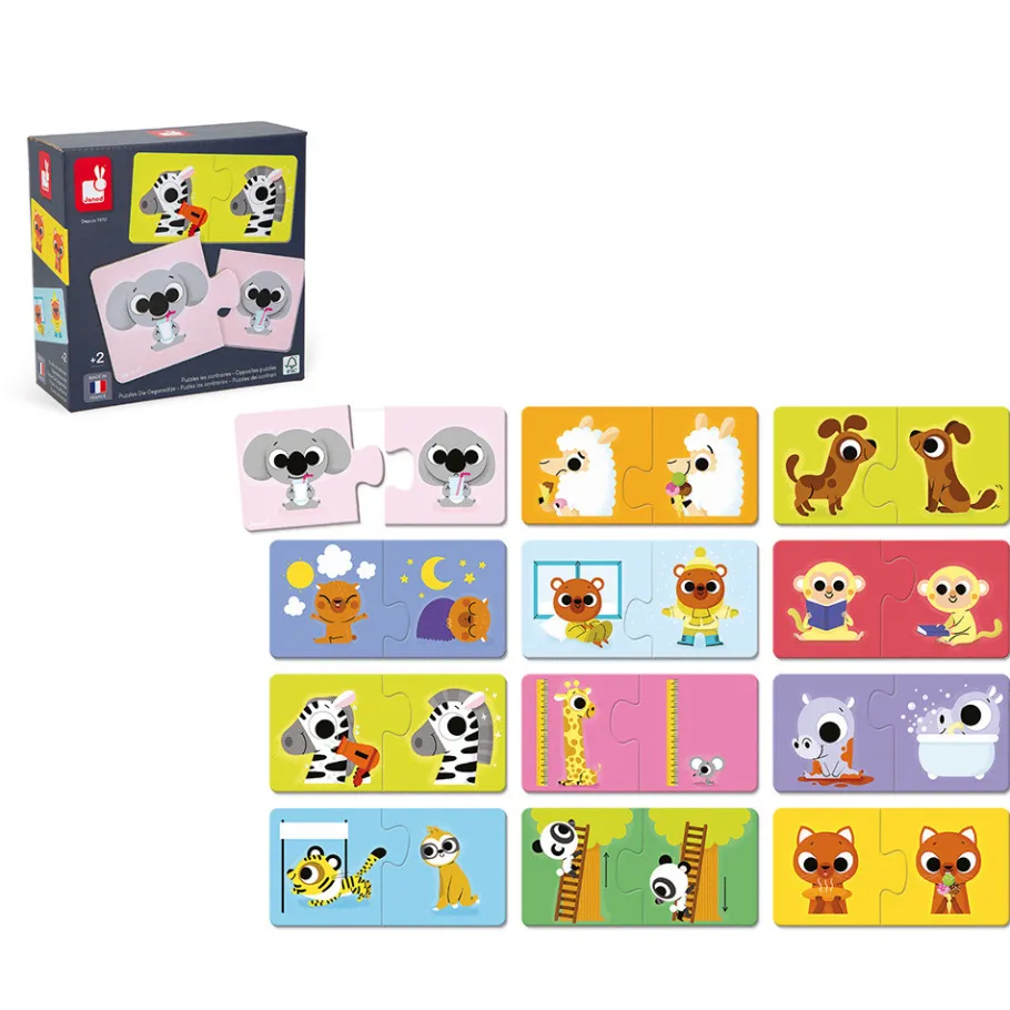 Janod Puzzles les Contraires* Puzzles 20 À 49 Pièces