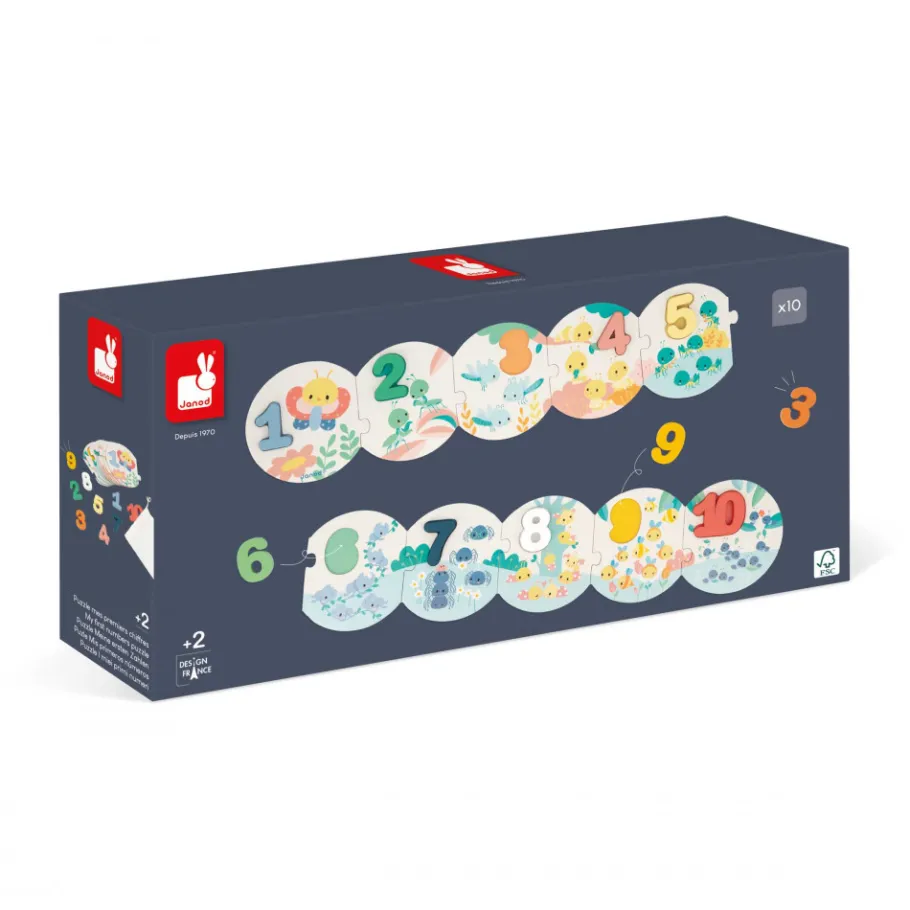 Janod Puzzles Mes Premiers Chiffres Pure* Jeux Éducatifs Maternelle|Jeux Éducatifs Chiffres & Lettres