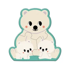 Janod Puzzles évolutifs Animaux 2-3-4-5-6 pièces - Partenariat WWF®* Puzzles Éducatifs|Puzzles 20 À 49 Pièces