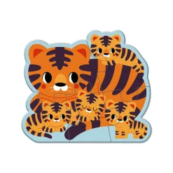Janod Puzzles évolutifs Animaux 2-3-4-5-6 pièces - Partenariat WWF®* Puzzles Éducatifs|Puzzles 20 À 49 Pièces