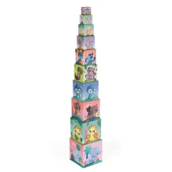 Janod Pyramide carrée les Animaux Tous Mignons* Cubes & Pyramides|Manipulation & Encastrement