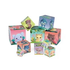 Janod Pyramide carrée les Animaux Tous Mignons* Cubes & Pyramides|Manipulation & Encastrement