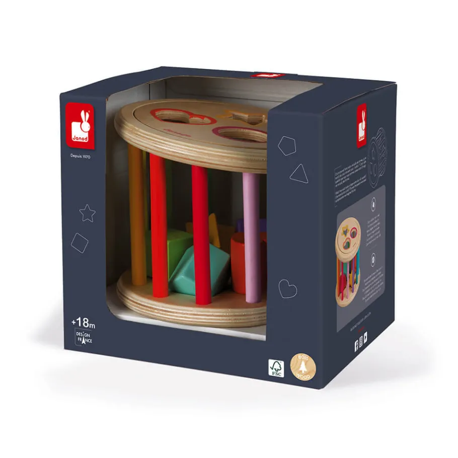 Janod Quizz des Formes I wood (bois)* Formes & Couleurs|Manipulation & Encastrement