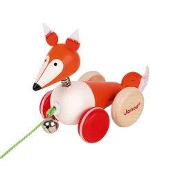 Janod Renard à Promener Zigolos (bois)* Jouets À Promener & À Pousser