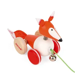 Janod Renard à Promener Zigolos (bois)* Jouets À Promener & À Pousser