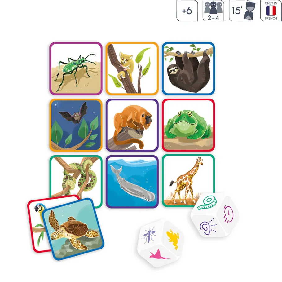 Janod RéflexoDés - Animaux* Jeux De Rapidité & De Stratégie|Jeux De Mémoire & D'Associations