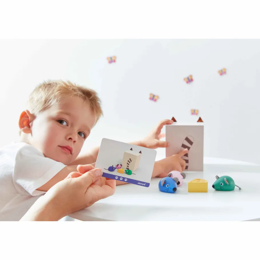 Janod Se Repérer dans l'Espace - Chat et Souris* Jeux Éducatifs Maternelle|Jeux Éducatifs Science & Géographie