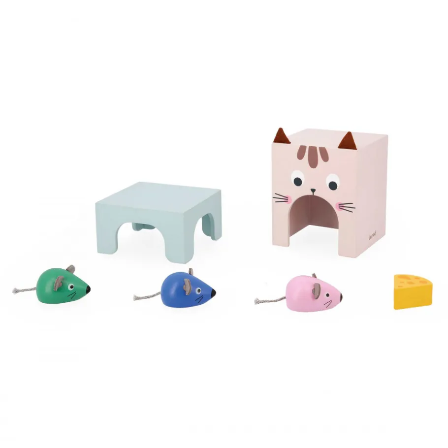 Janod Se Repérer dans l'Espace - Chat et Souris* Jeux Éducatifs Maternelle|Jeux Éducatifs Science & Géographie
