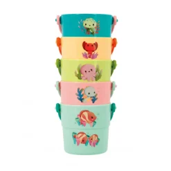 Janod Seaux de Bain Mes Bébé Animaux* Cubes & Seaux De Bain