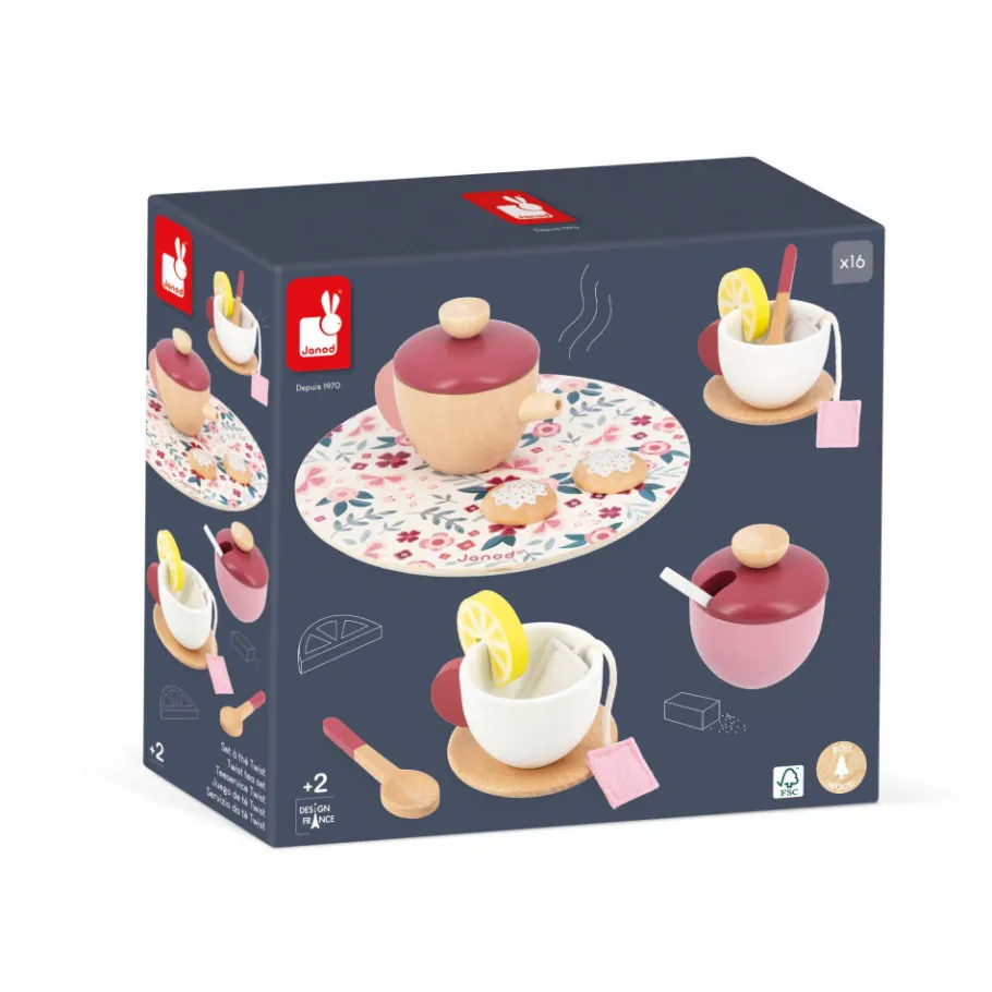 Janod Set à Thé Twist* Imitation Métiers|Cuisines, Dinettes & Marchandes
