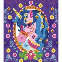 Janod Set Créatif Mosaïques en Mousse Poneys et Licornes* Mosaïques & Gommettes|Collection