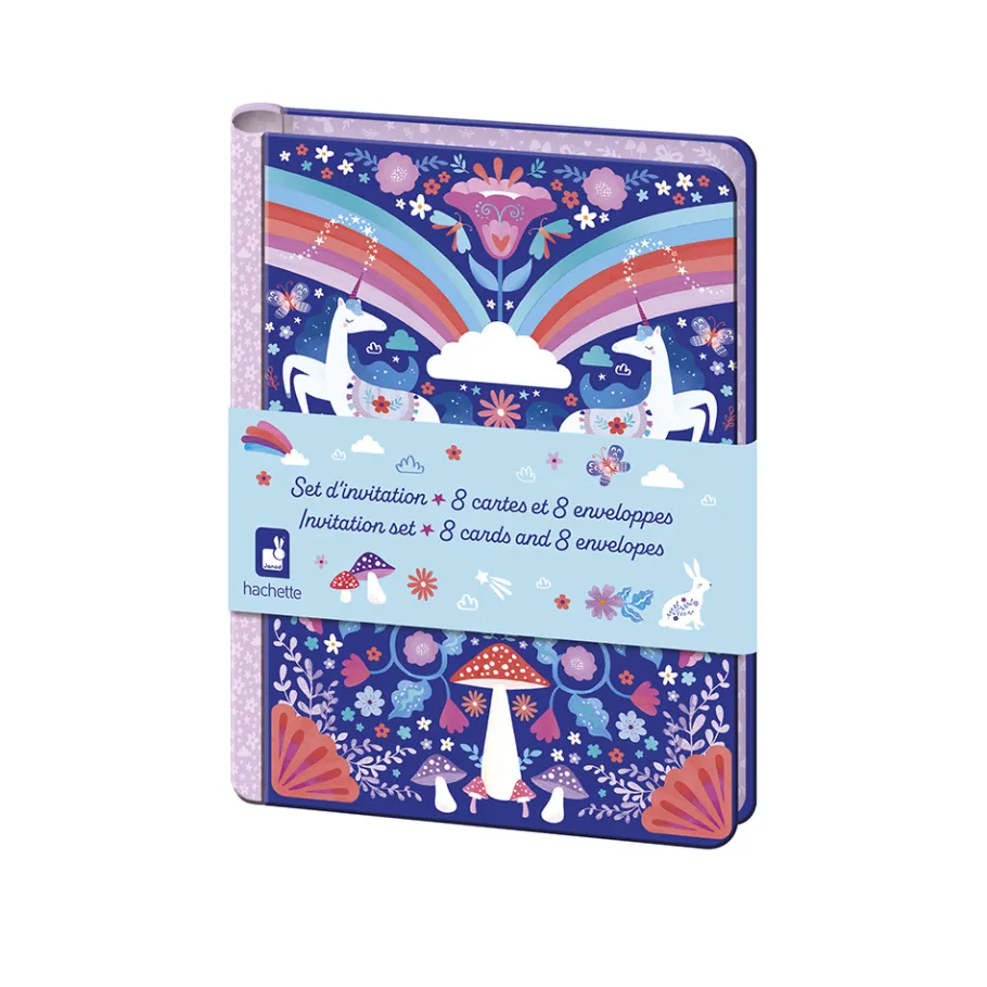 Janod Set d'invitations Licorne Dreamland* Tampons & Papeterie