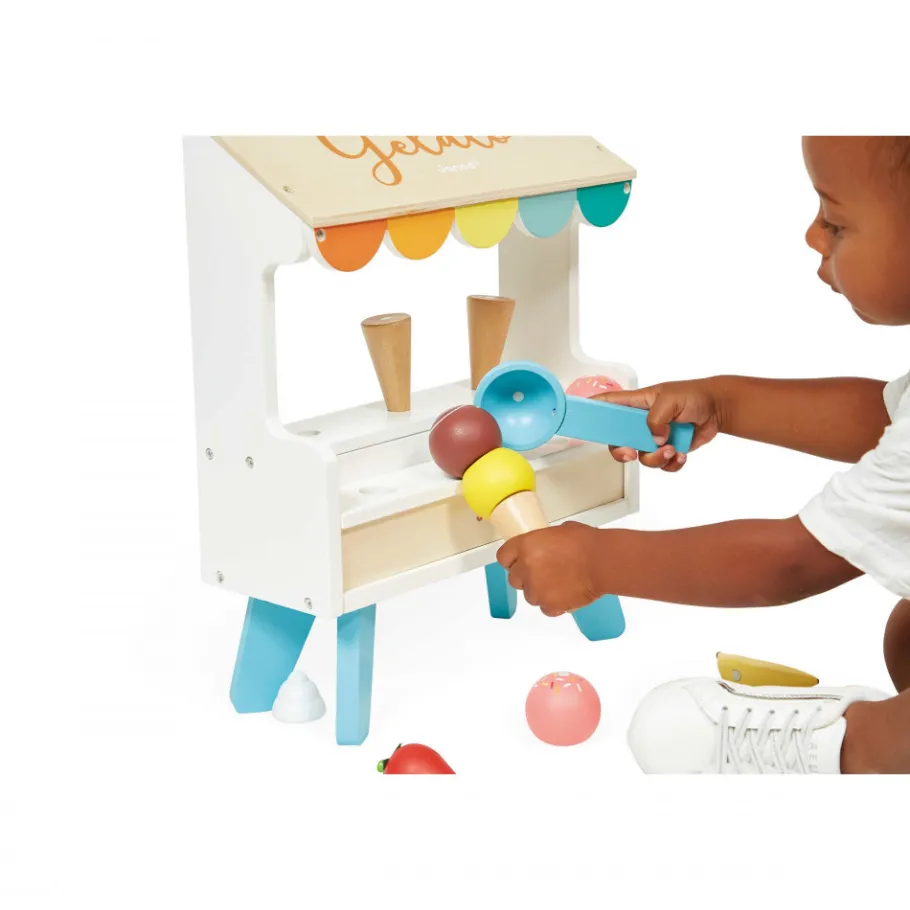 Janod Stand de Glaces* Imitation Métiers|Cuisines, Dinettes & Marchandes