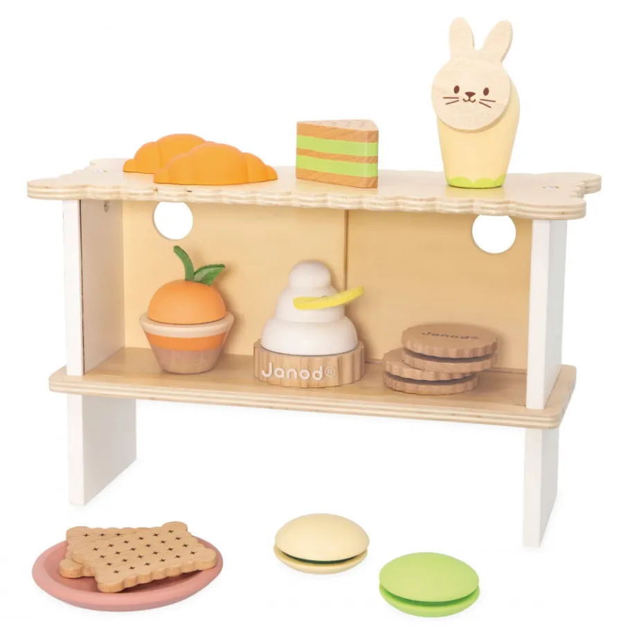 Janod Stand de Pâtisseries* Imitation Métiers|Cuisines, Dinettes & Marchandes