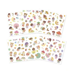 Janod Stickers Fées x200* Mosaïques & Gommettes