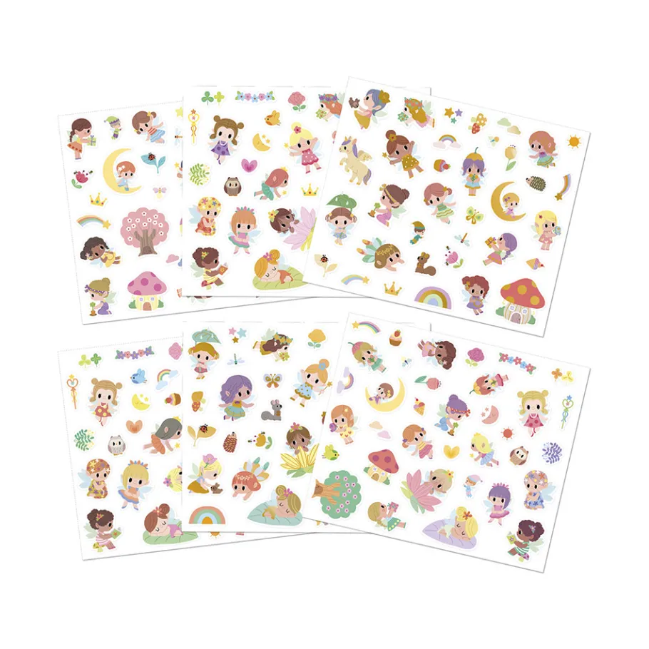 Janod Stickers Fées x200* Mosaïques & Gommettes