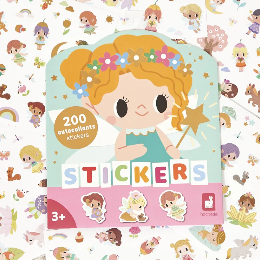 Janod Stickers Fées x200* Mosaïques & Gommettes