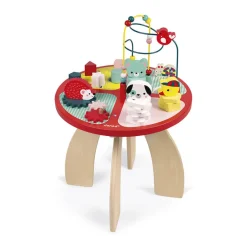 Janod Table d'activités Baby Forest (bois)* Formes & Couleurs|Bouliers, Loopings & Panneaux D'Activités