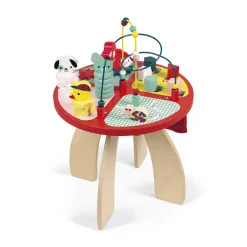 Janod Table d'activités Baby Forest (bois)* Formes & Couleurs|Bouliers, Loopings & Panneaux D'Activités