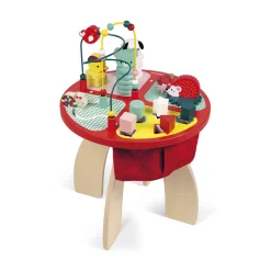 Janod Table d'activités Baby Forest (bois)* Formes & Couleurs|Bouliers, Loopings & Panneaux D'Activités
