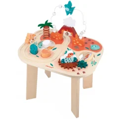 Janod Table d'Activités Dino* Formes & Couleurs|Bouliers, Loopings & Panneaux D'Activités