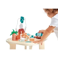 Janod Table d'Activités Dino* Formes & Couleurs|Bouliers, Loopings & Panneaux D'Activités