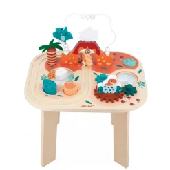 Janod Table d'Activités Dino* Formes & Couleurs|Bouliers, Loopings & Panneaux D'Activités