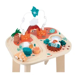 Janod Table d'Activités Dino* Formes & Couleurs|Bouliers, Loopings & Panneaux D'Activités