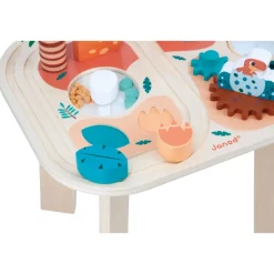 Janod Table d'Activités Dino* Formes & Couleurs|Bouliers, Loopings & Panneaux D'Activités
