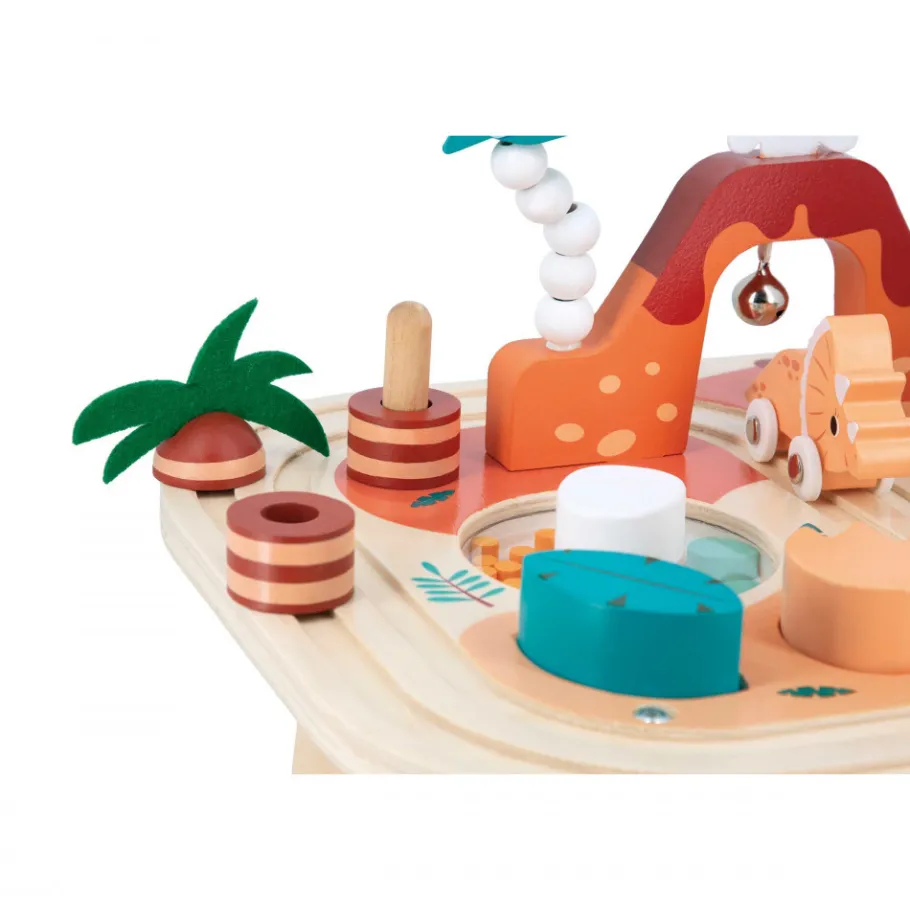 Janod Table d'Activités Dino* Formes & Couleurs|Bouliers, Loopings & Panneaux D'Activités