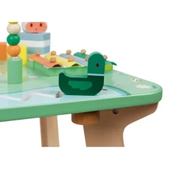 Janod Table d'Activités Jolie Prairie (bois)* Formes & Couleurs|Bouliers, Loopings & Panneaux D'Activités