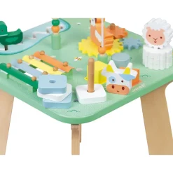 Janod Table d'Activités Jolie Prairie (bois)* Formes & Couleurs|Bouliers, Loopings & Panneaux D'Activités