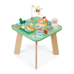 Janod Table d'Activités Jolie Prairie (bois)* Formes & Couleurs|Bouliers, Loopings & Panneaux D'Activités