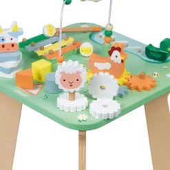 Janod Table d'Activités Jolie Prairie (bois)* Formes & Couleurs|Bouliers, Loopings & Panneaux D'Activités