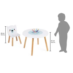 Janod Table et 2 chaises Banquise (Bois)* Tables & Mobilier