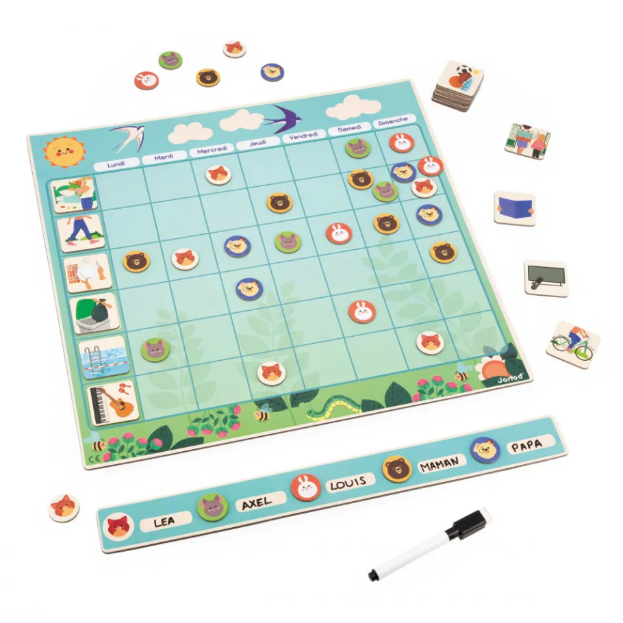 Janod Tableau d'Organisation* Tableaux, Ardoises & Magnets|Jeux Éducatifs Primaire