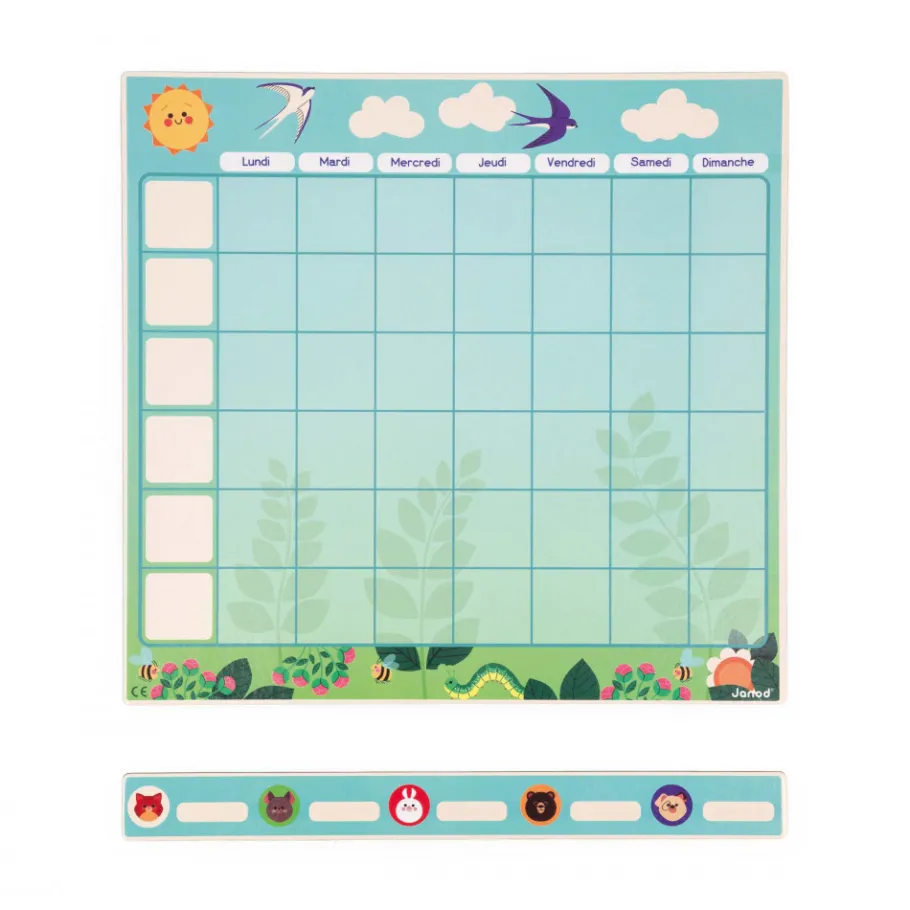 Janod Tableau d'Organisation* Tableaux, Ardoises & Magnets|Jeux Éducatifs Primaire