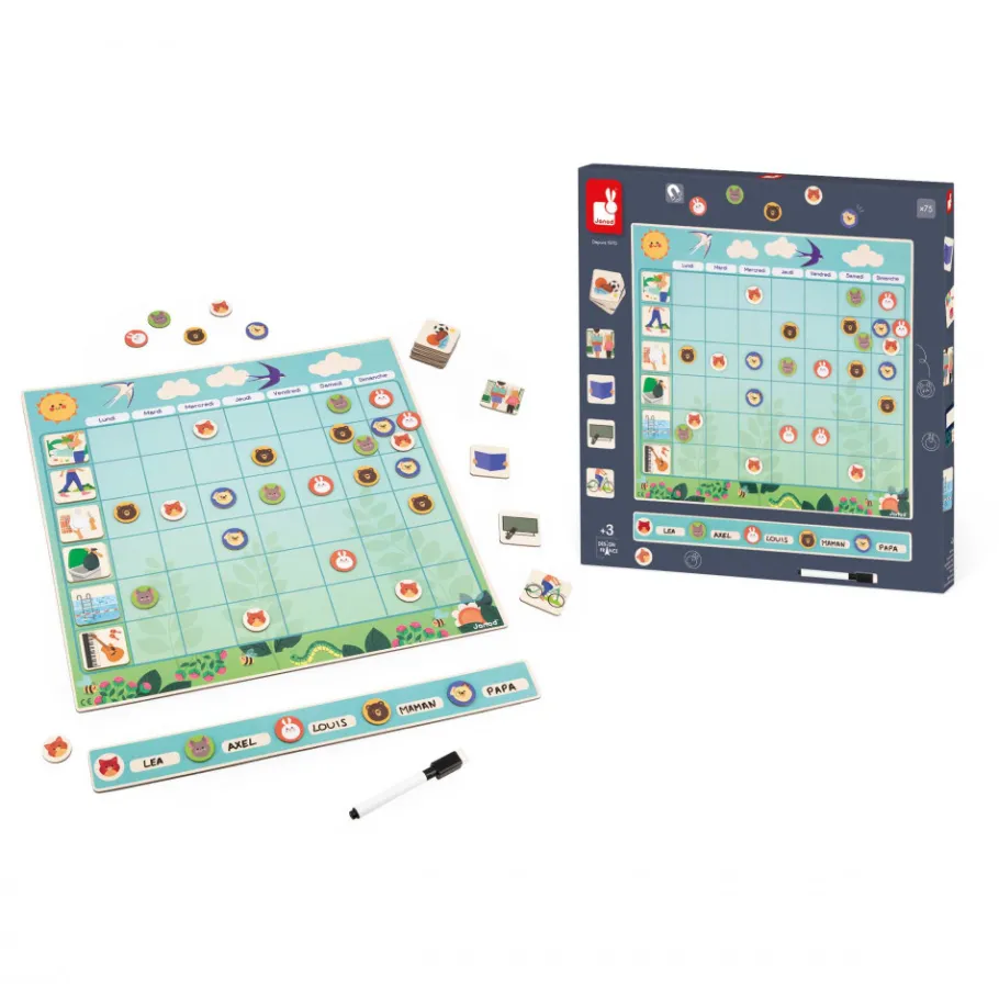 Janod Tableau d'Organisation* Tableaux, Ardoises & Magnets|Jeux Éducatifs Primaire
