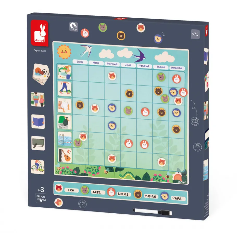 Janod Tableau d'Organisation* Tableaux, Ardoises & Magnets|Jeux Éducatifs Primaire