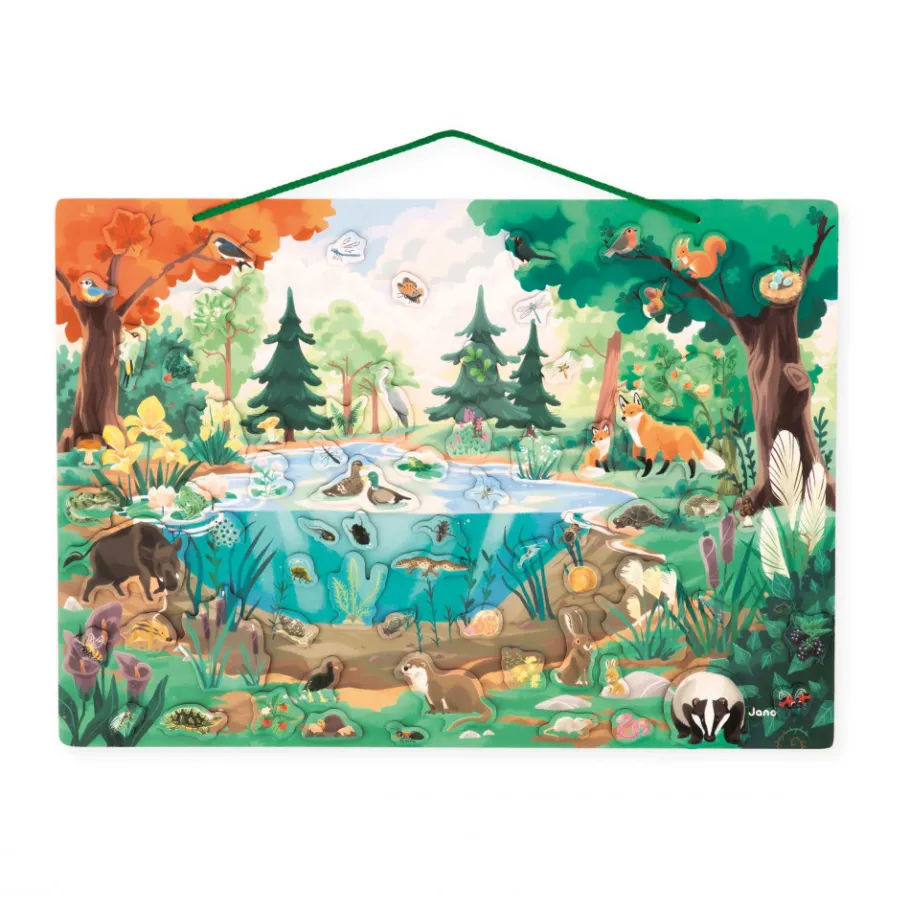 Janod Tableau Magnétique La Mare - Partenariat WWF®* Jeux Éducatifs Primaire|Jeux Éducatifs Maternelle