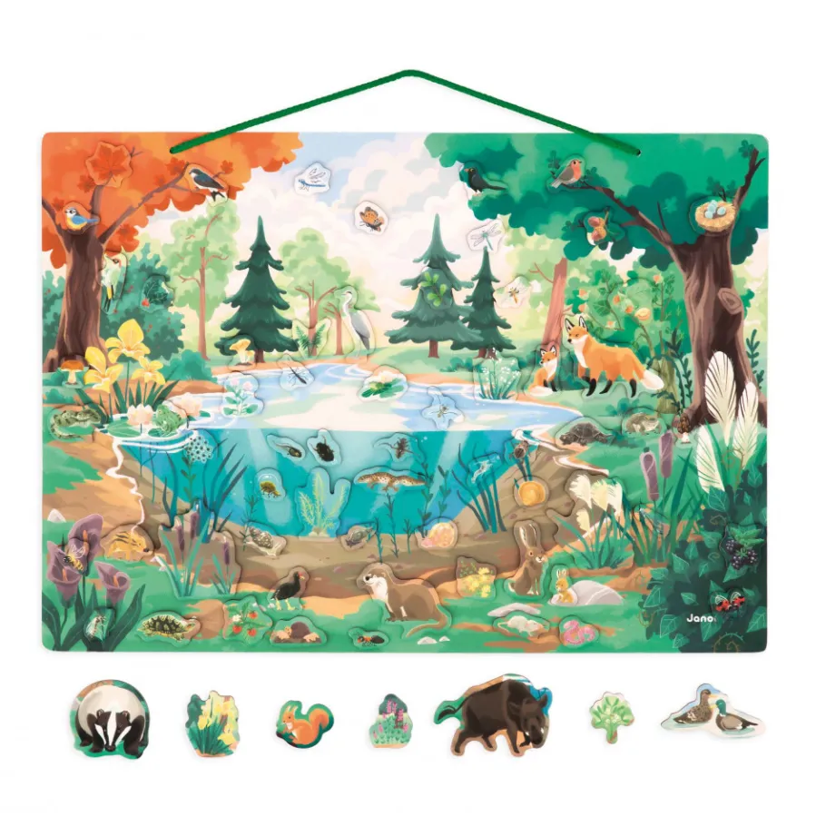 Janod Tableau Magnétique La Mare - Partenariat WWF®* Jeux Éducatifs Primaire|Jeux Éducatifs Maternelle