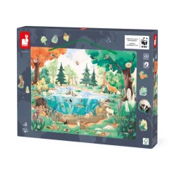 Janod Tableau Magnétique La Mare - Partenariat WWF®* Jeux Éducatifs Primaire|Jeux Éducatifs Maternelle