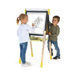 Janod Tableau Réglable gris et Jaune (bois)* Tableaux, Ardoises & Magnets|Jeux Éducatifs Primaire