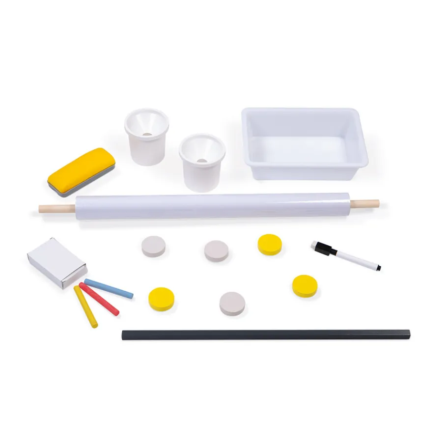 Janod Tableau Réglable gris et Jaune (bois)* Tableaux, Ardoises & Magnets|Jeux Éducatifs Primaire