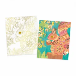 Janod Tableaux Dorés Peinture Aquarelle Jardin* Peinture Par Numéro & Coloriage|Collection 