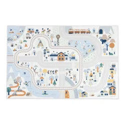 Janod Tapis avec circuit Vallée blanche - Cross Roads* Tapis & Déco|Tables & Mobilier