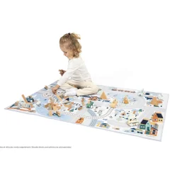 Janod Tapis avec circuit Vallée blanche - Cross Roads* Tapis & Déco|Tables & Mobilier