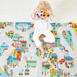 Janod Tapis avec circuit Ville - Cross Roads* Tapis & Déco|Tables & Mobilier